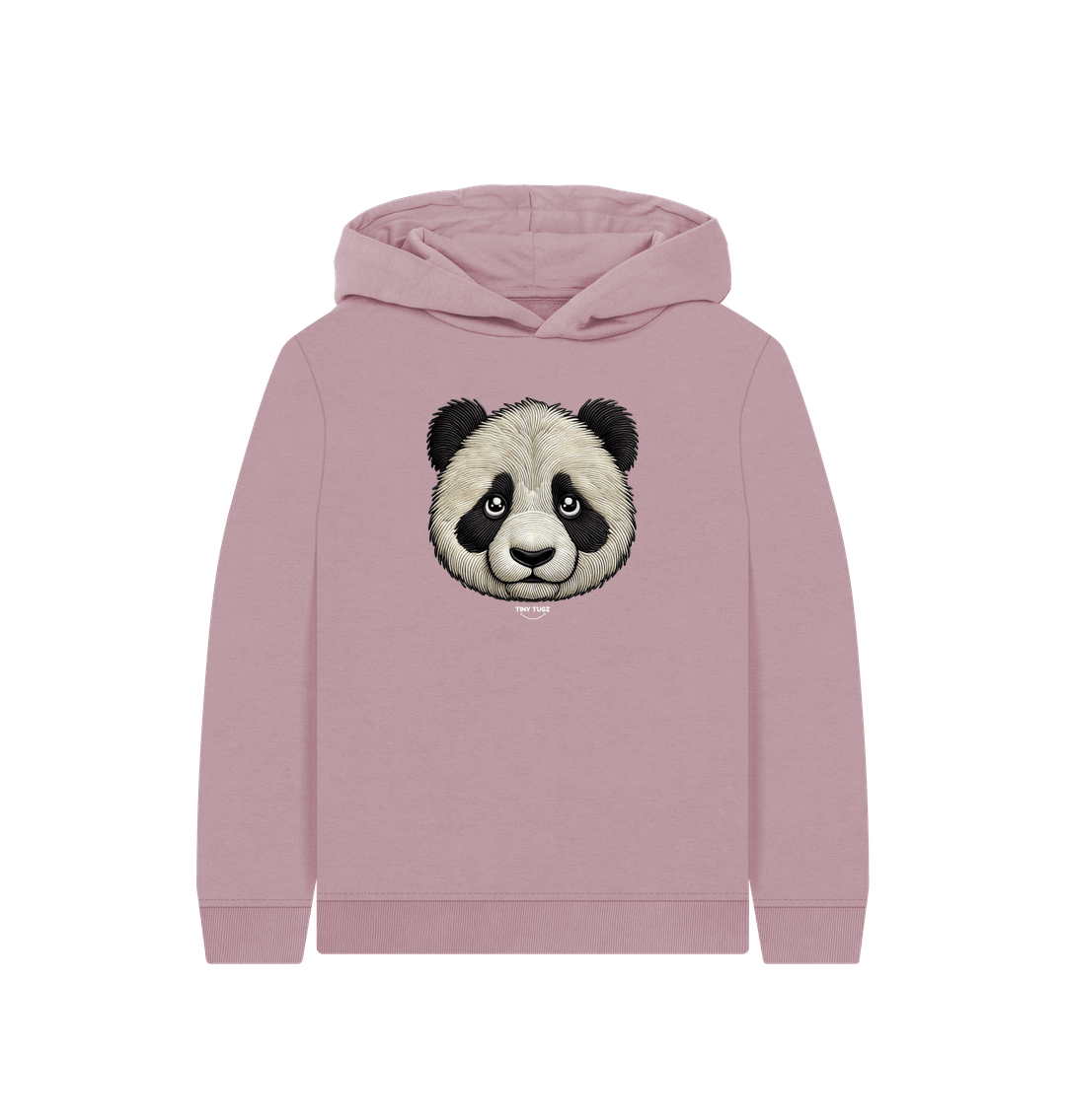 Mauve Printed Kids Hoodie