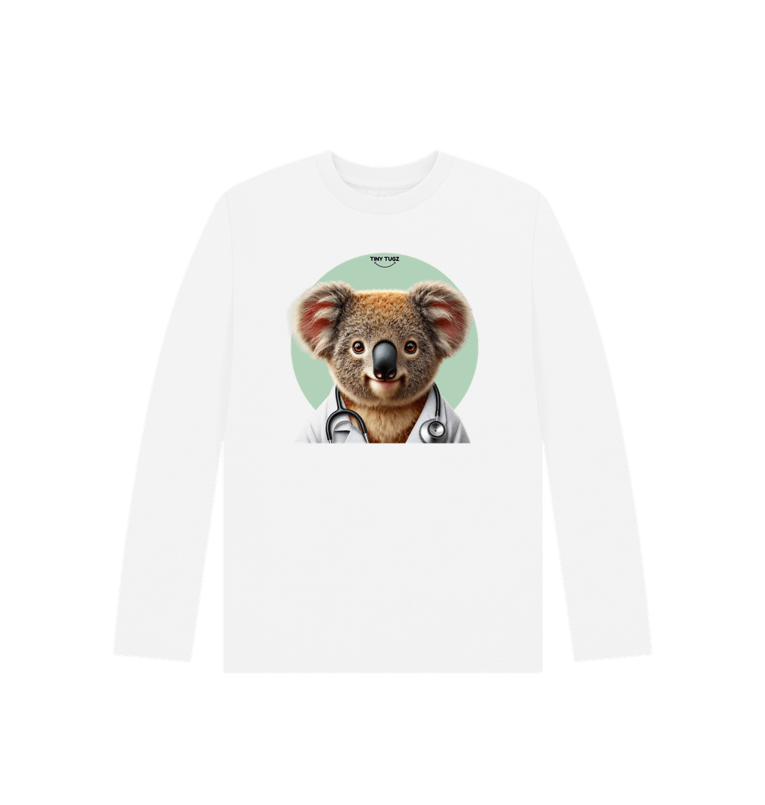White Printed Kids T-Shirt