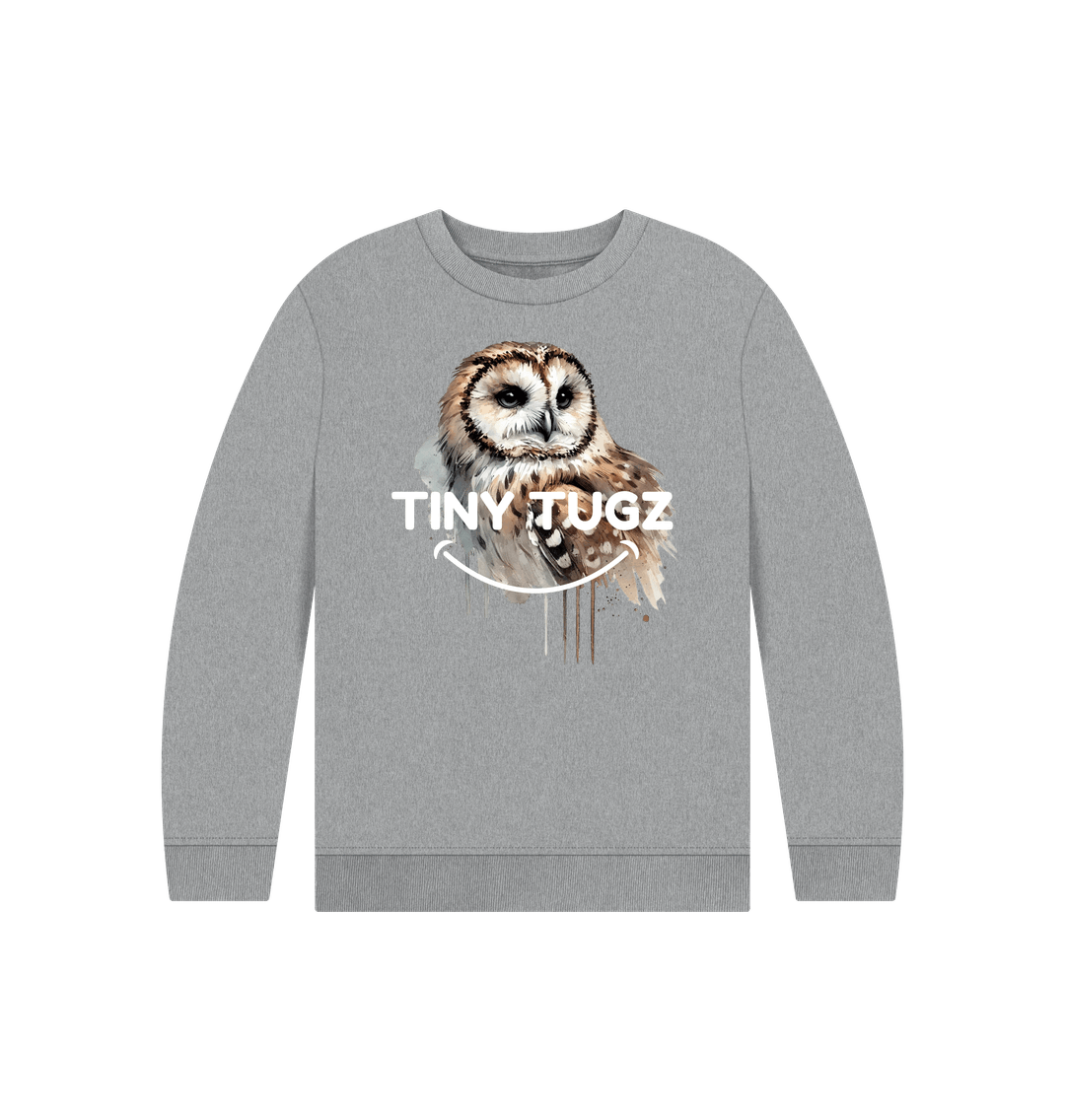 Athletic Grey Printed Kids Jumper