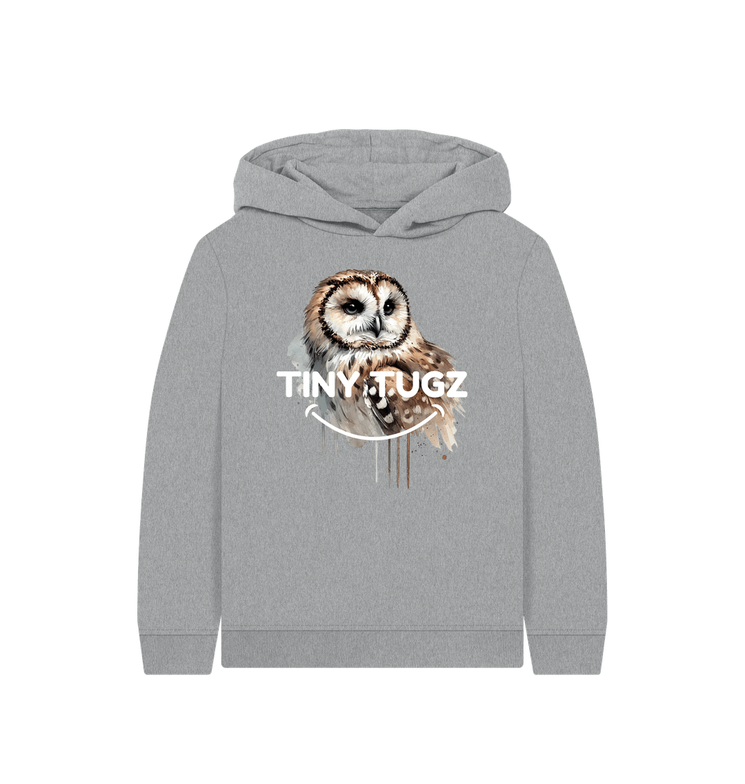 Athletic Grey Printed Kids Hoodie