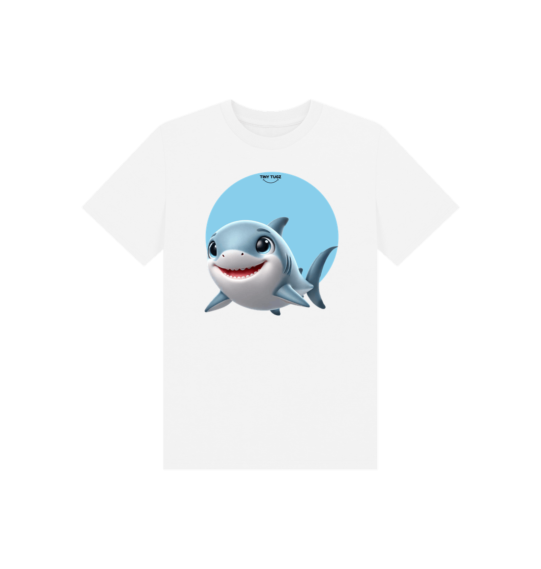 White Printed Kids T-Shirt