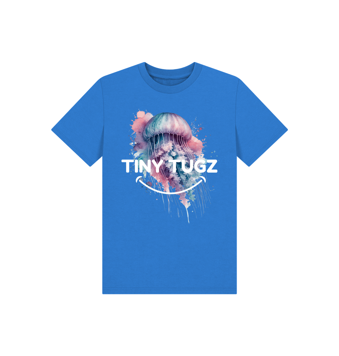 Bright Blue Printed Kids T-Shirt
