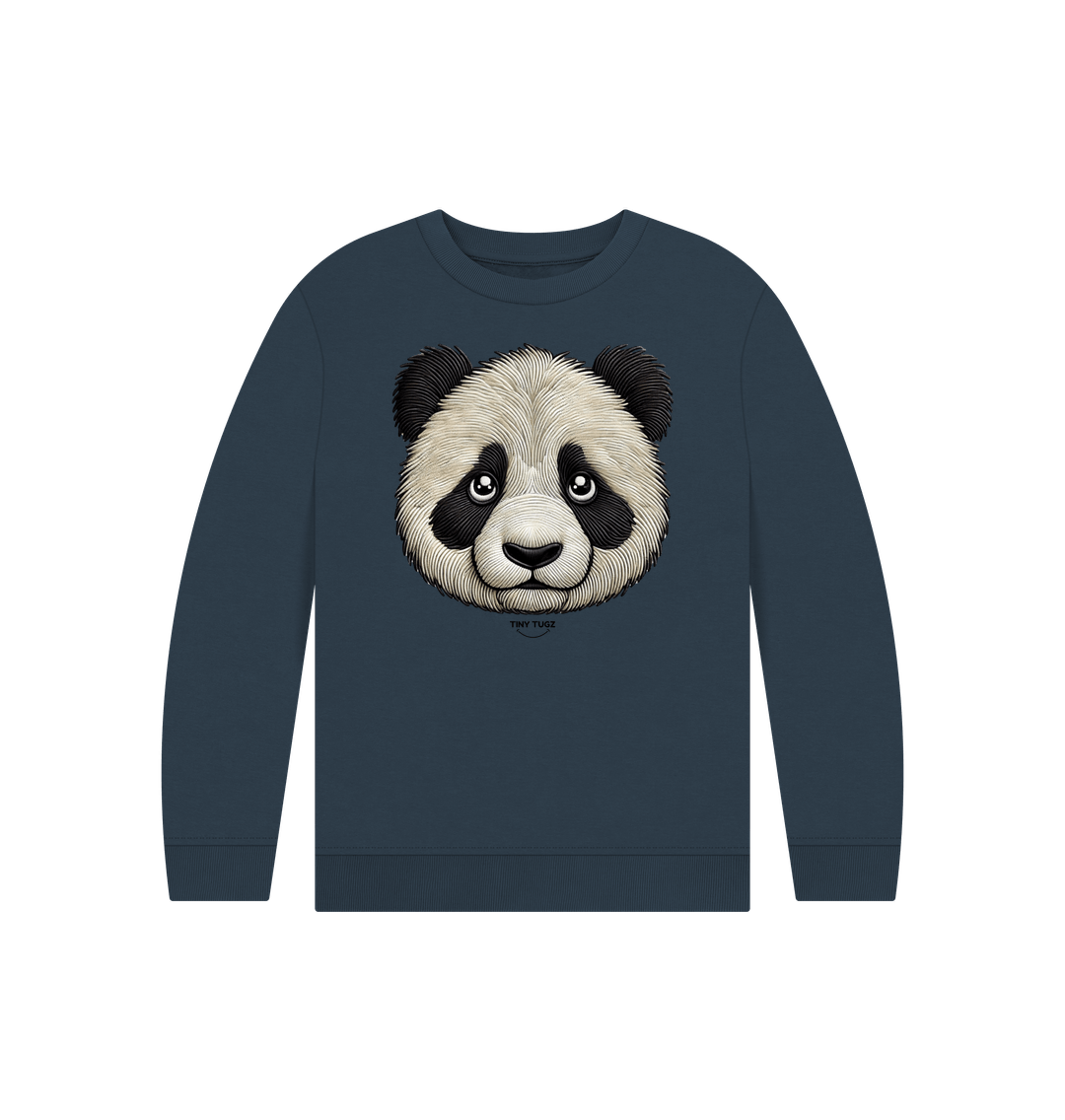 Navy Blue Printed Kids Jumper
