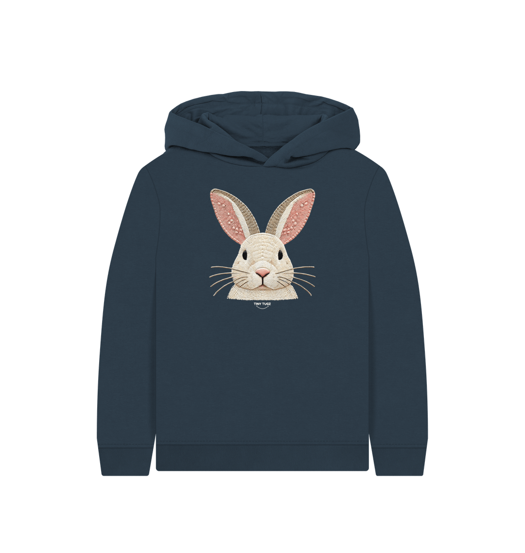 Navy Blue Printed Kids Hoodie