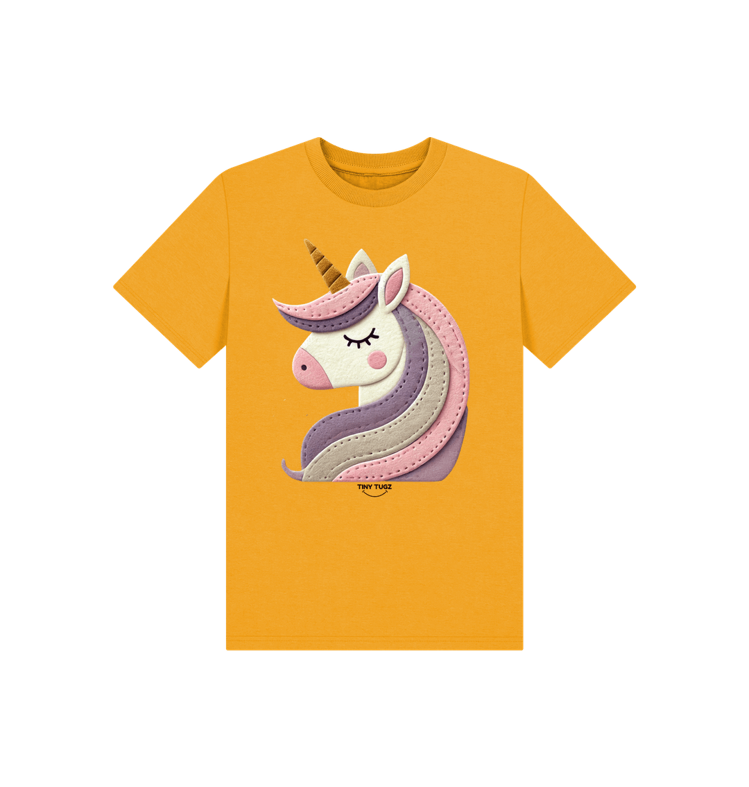 Mustard Printed Kids T-Shirt