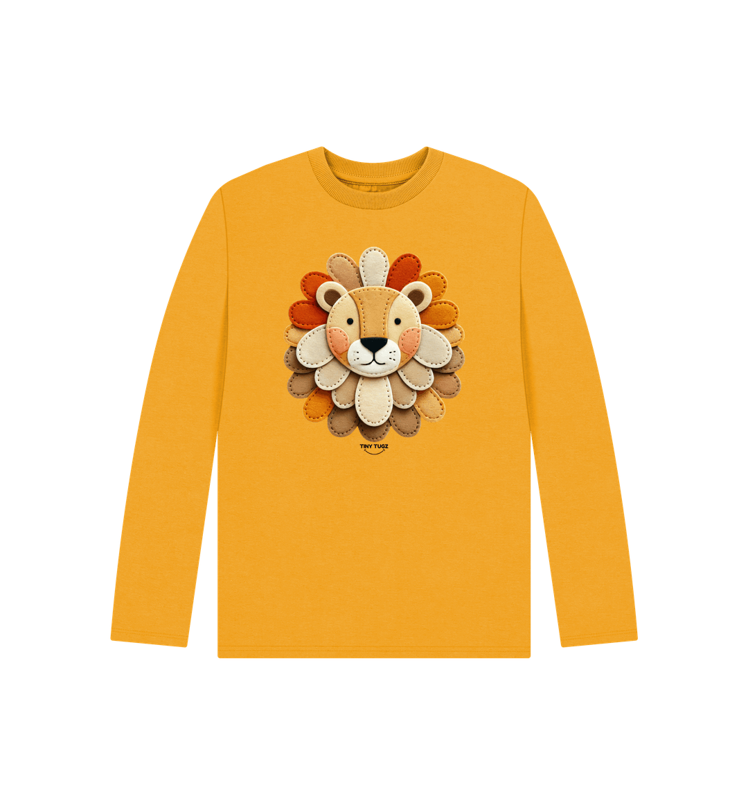 Mustard Printed Kids T-Shirt