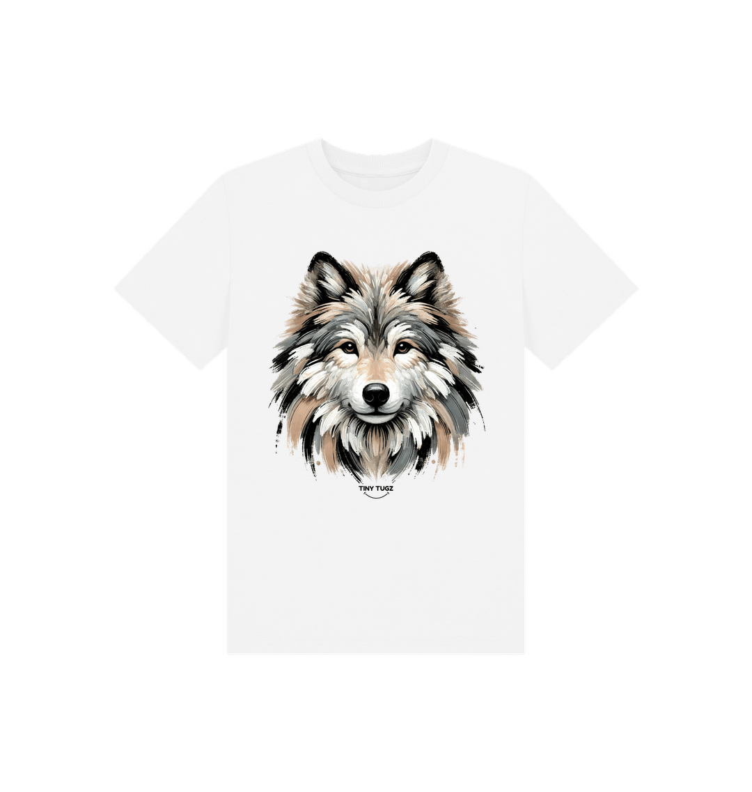 White Printed Kids T-Shirt
