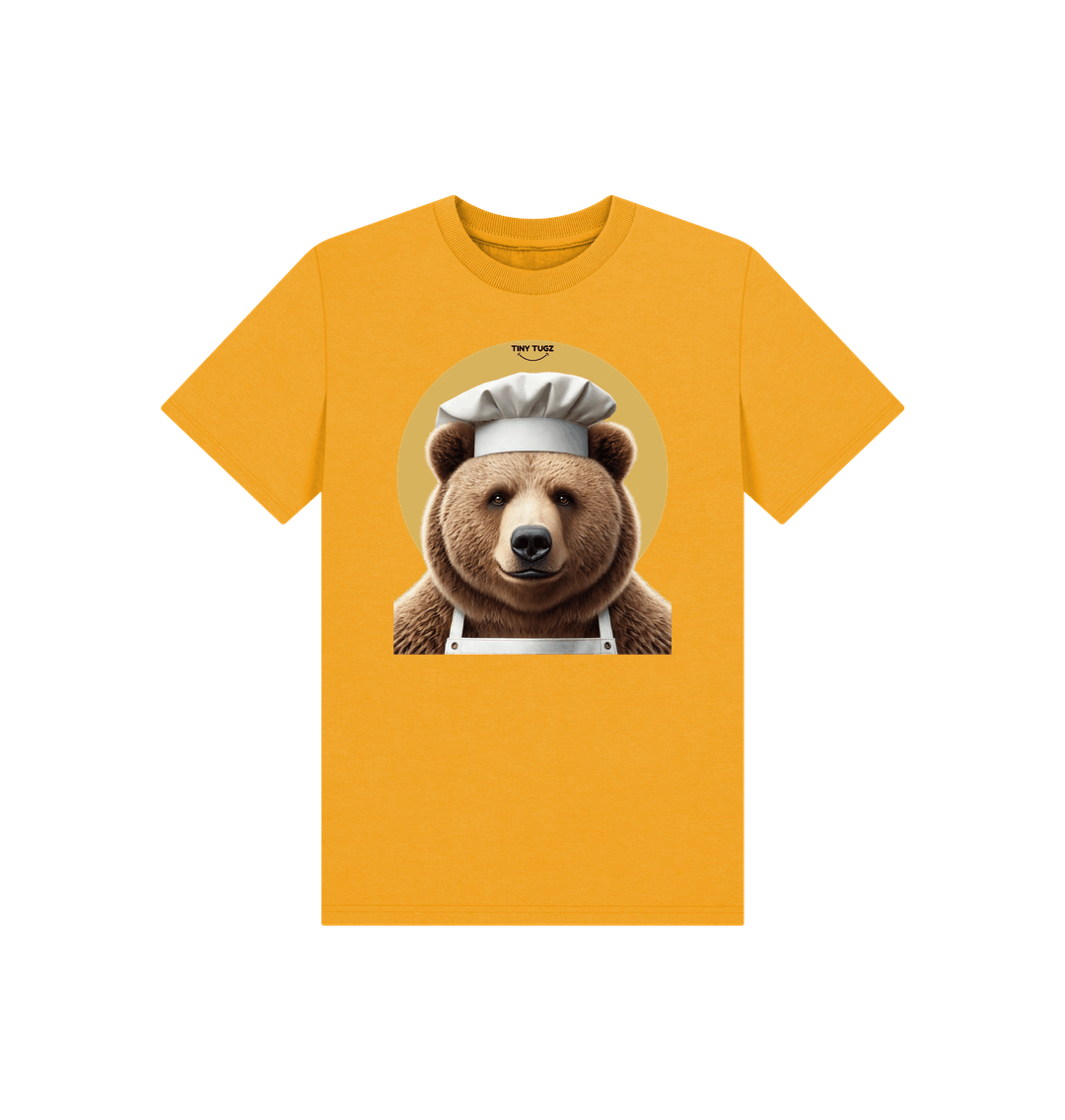 Mustard Printed Kids T-Shirt