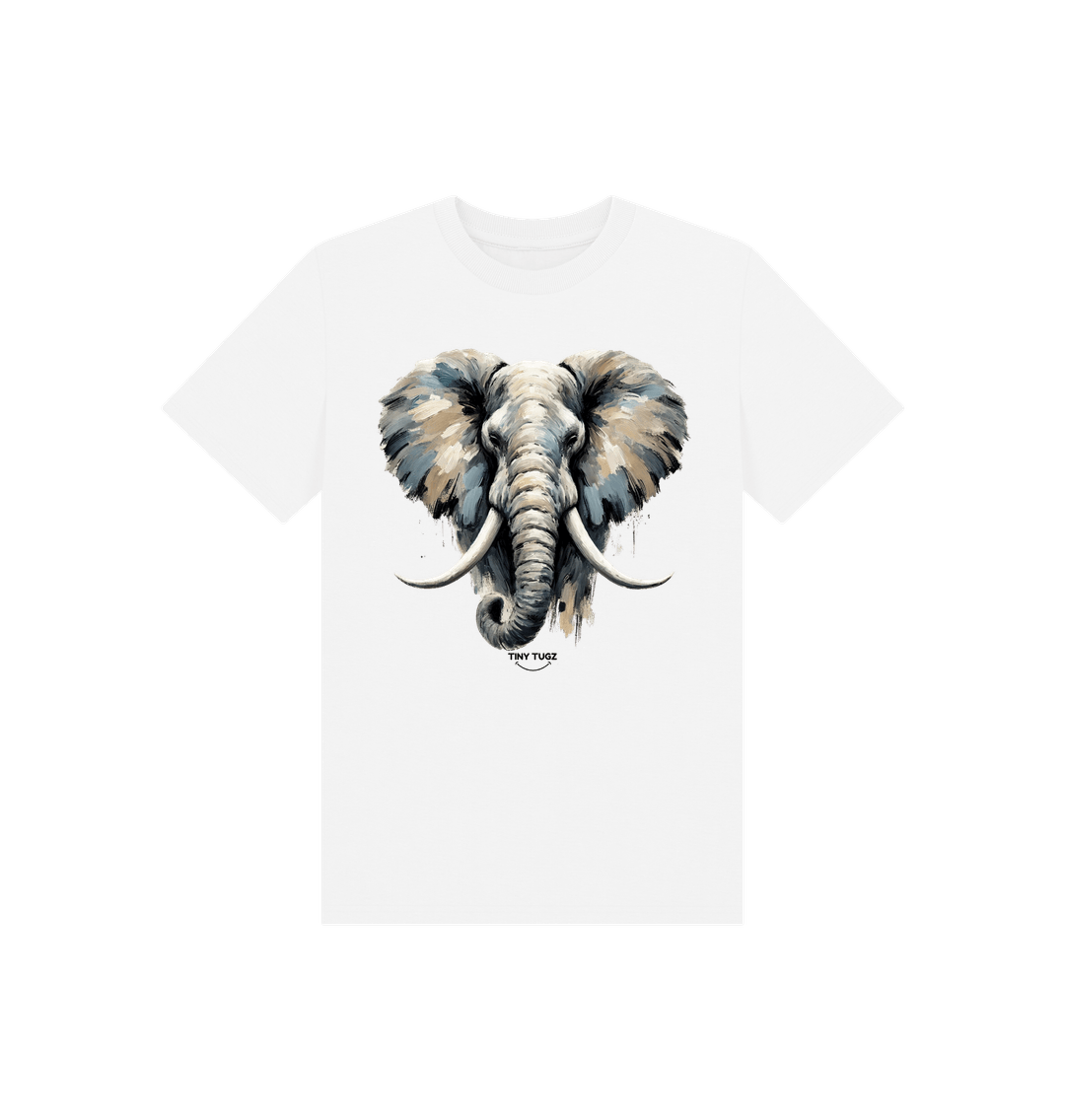 White Printed Kids T-Shirt
