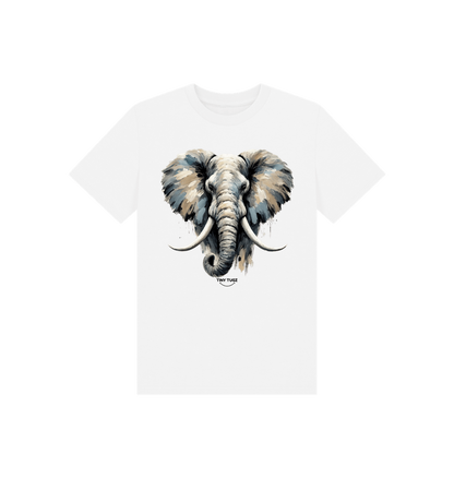 White Printed Kids T-Shirt