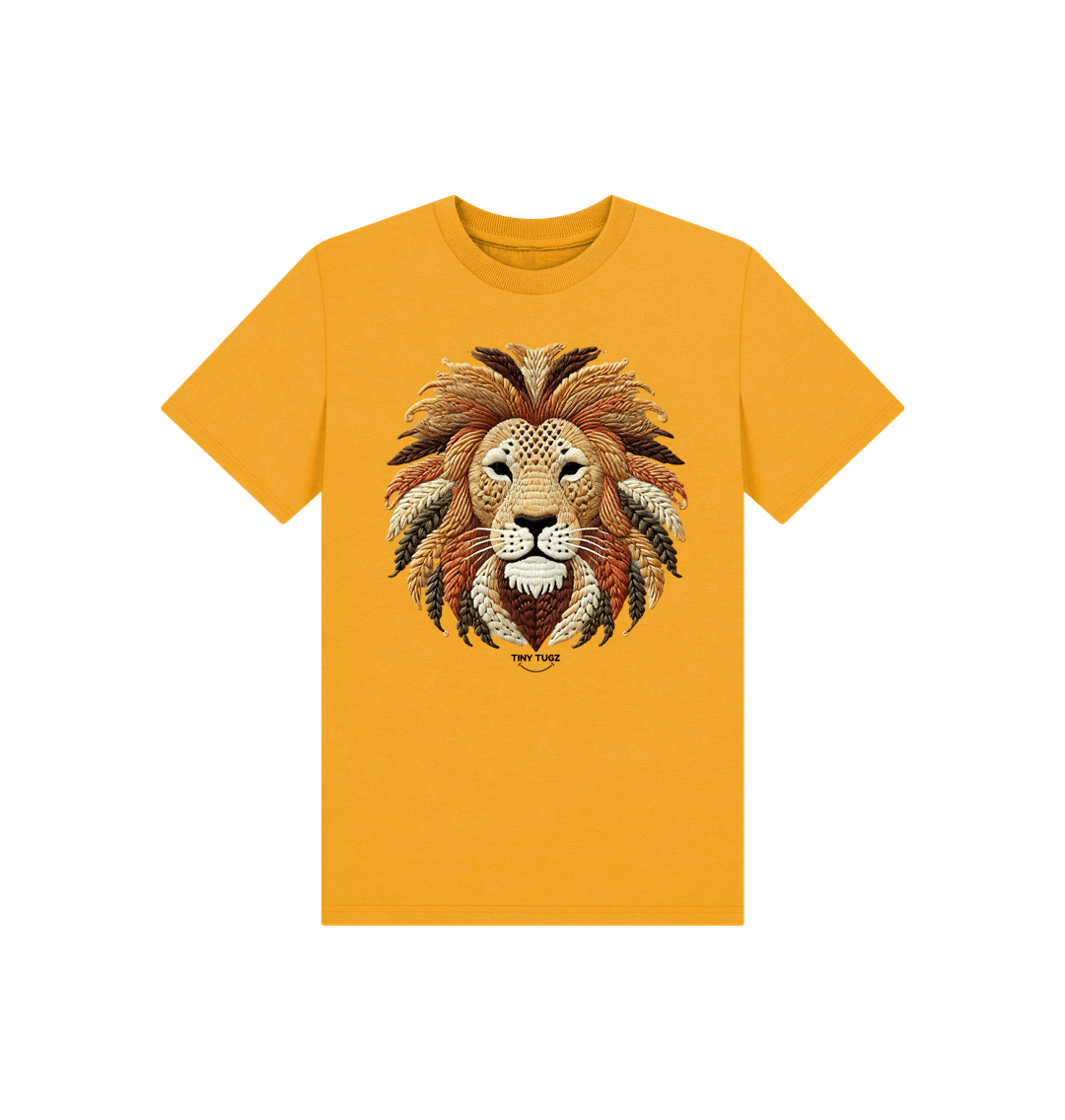 Mustard Printed Kids T-Shirt