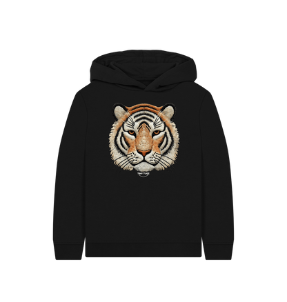 Black Printed Kids Hoodie