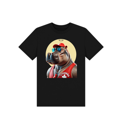 Black Printed Kids T-Shirt