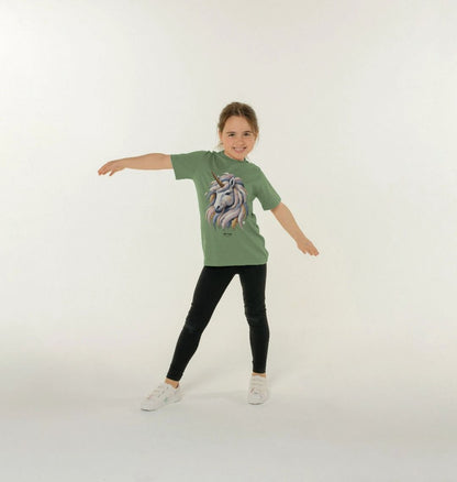Organic Cotton Kids’ T-Shirt – Canvas Unicorn Print