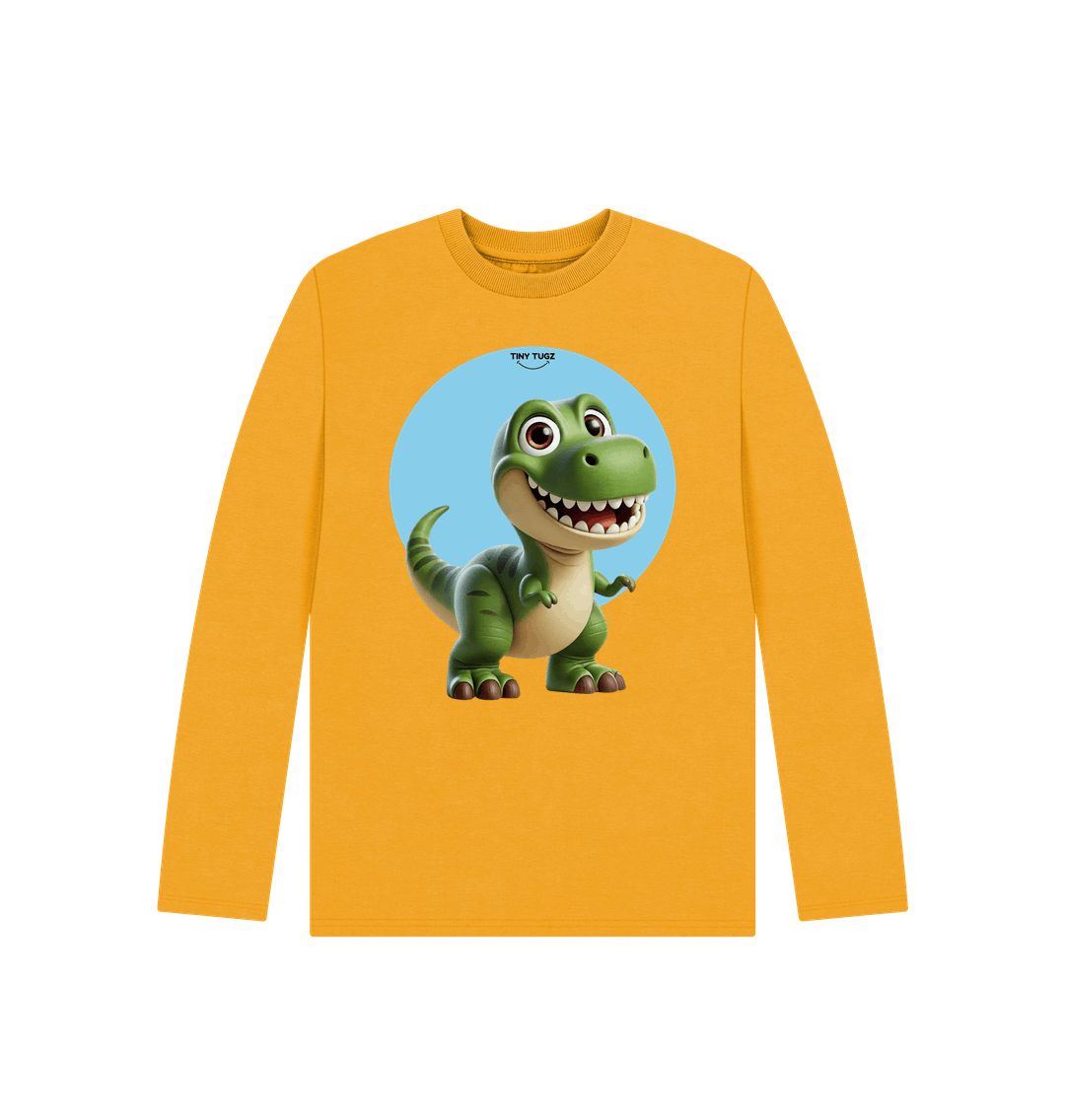 Mustard Printed Kids T-Shirt