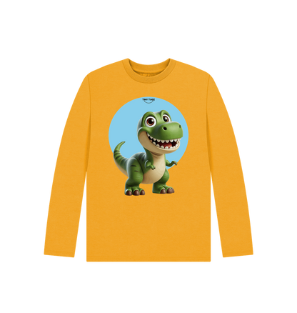 Mustard Printed Kids T-Shirt