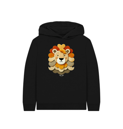 Black Printed Kids Hoodie