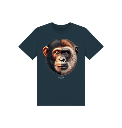 Denim Blue Printed Kids T-Shirt