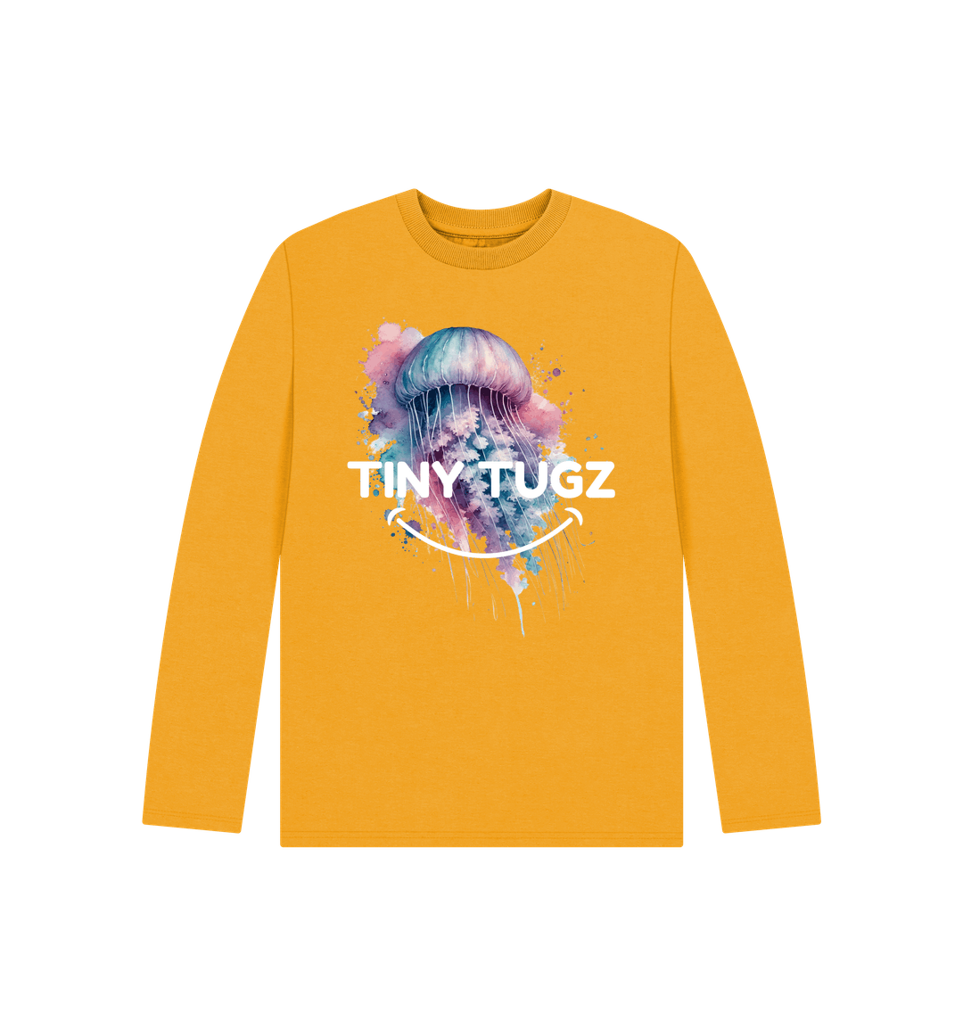 Mustard Printed Kids T-Shirt