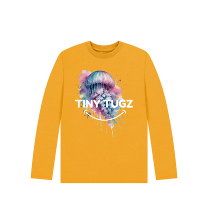 Mustard Printed Kids T-Shirt