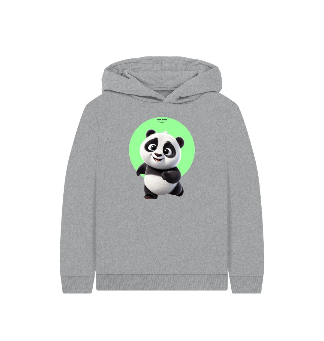 Athletic Grey Printed Kids Hoodie