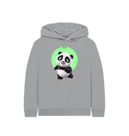Athletic Grey Printed Kids Hoodie