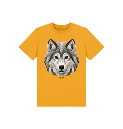 Mustard Printed Kids T-Shirt