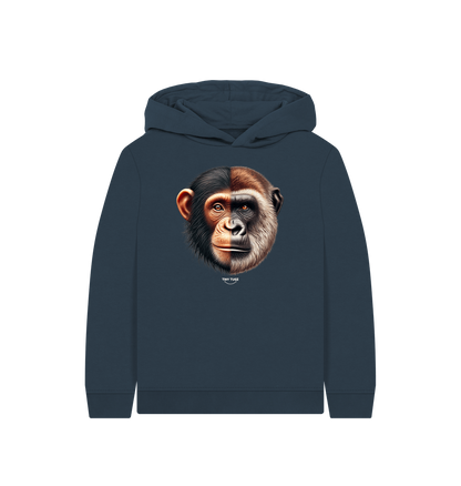 Navy Blue Printed Kids Hoodie