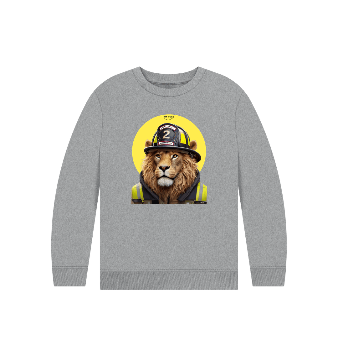 Athletic Grey Printed Kids Jumper