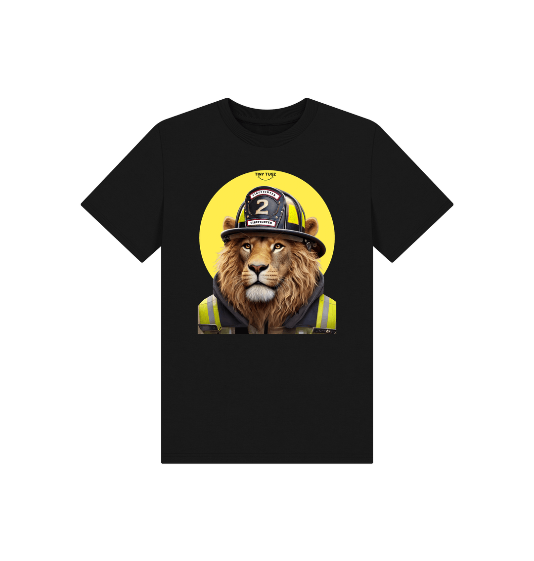 Black Printed Kids T-Shirt