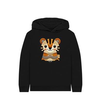 Black Printed Kids Hoodie