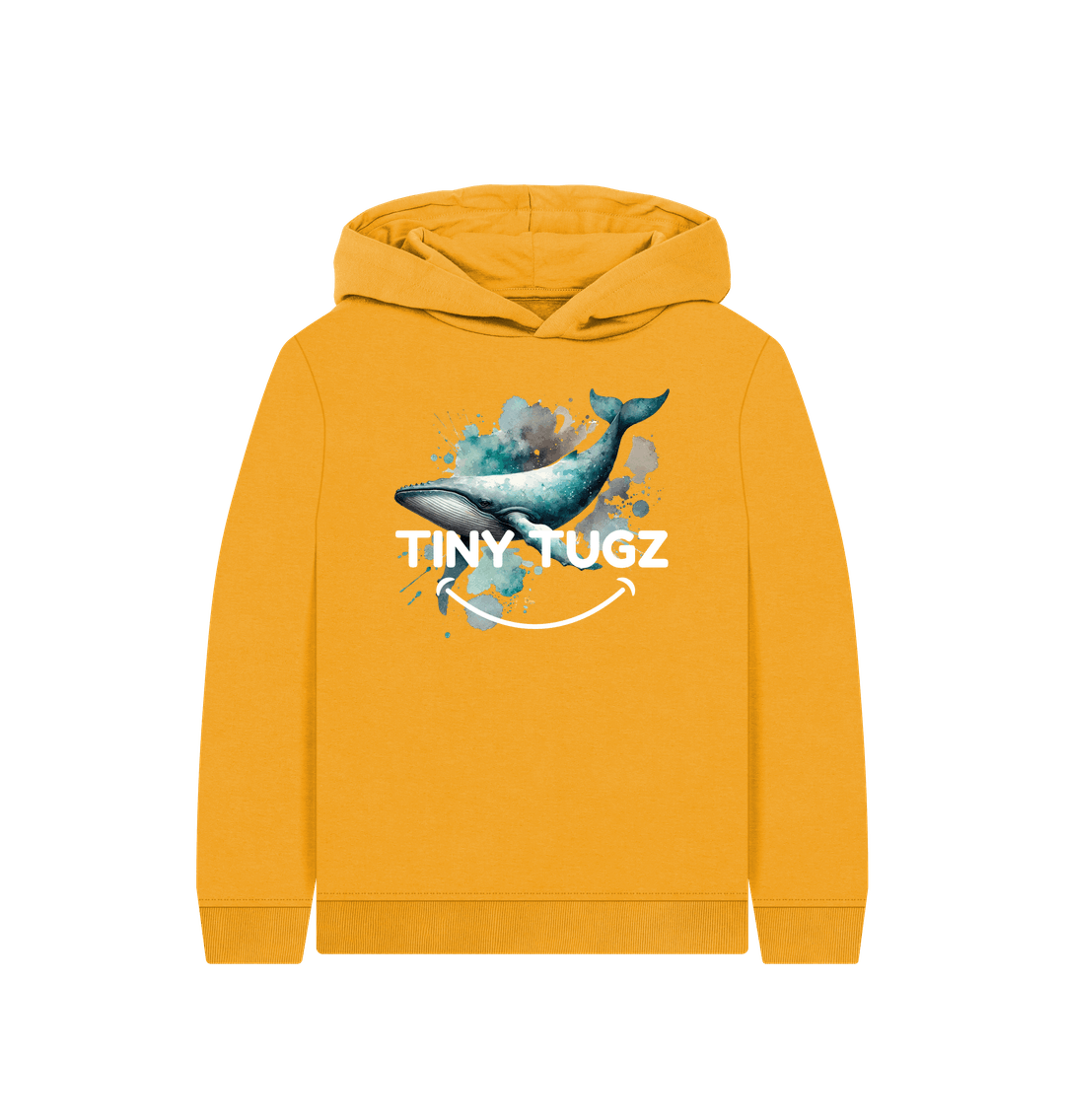 Mustard Printed Kids Hoodie