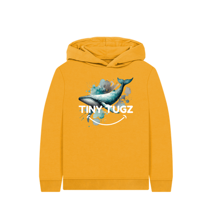 Mustard Printed Kids Hoodie