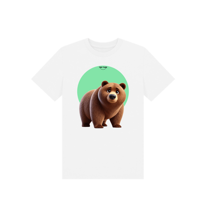 White Printed Kids T-Shirt