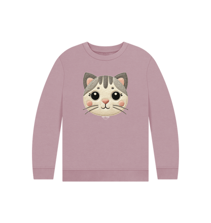 Mauve Printed Kids Jumper