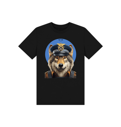Black Printed Kids T-Shirt