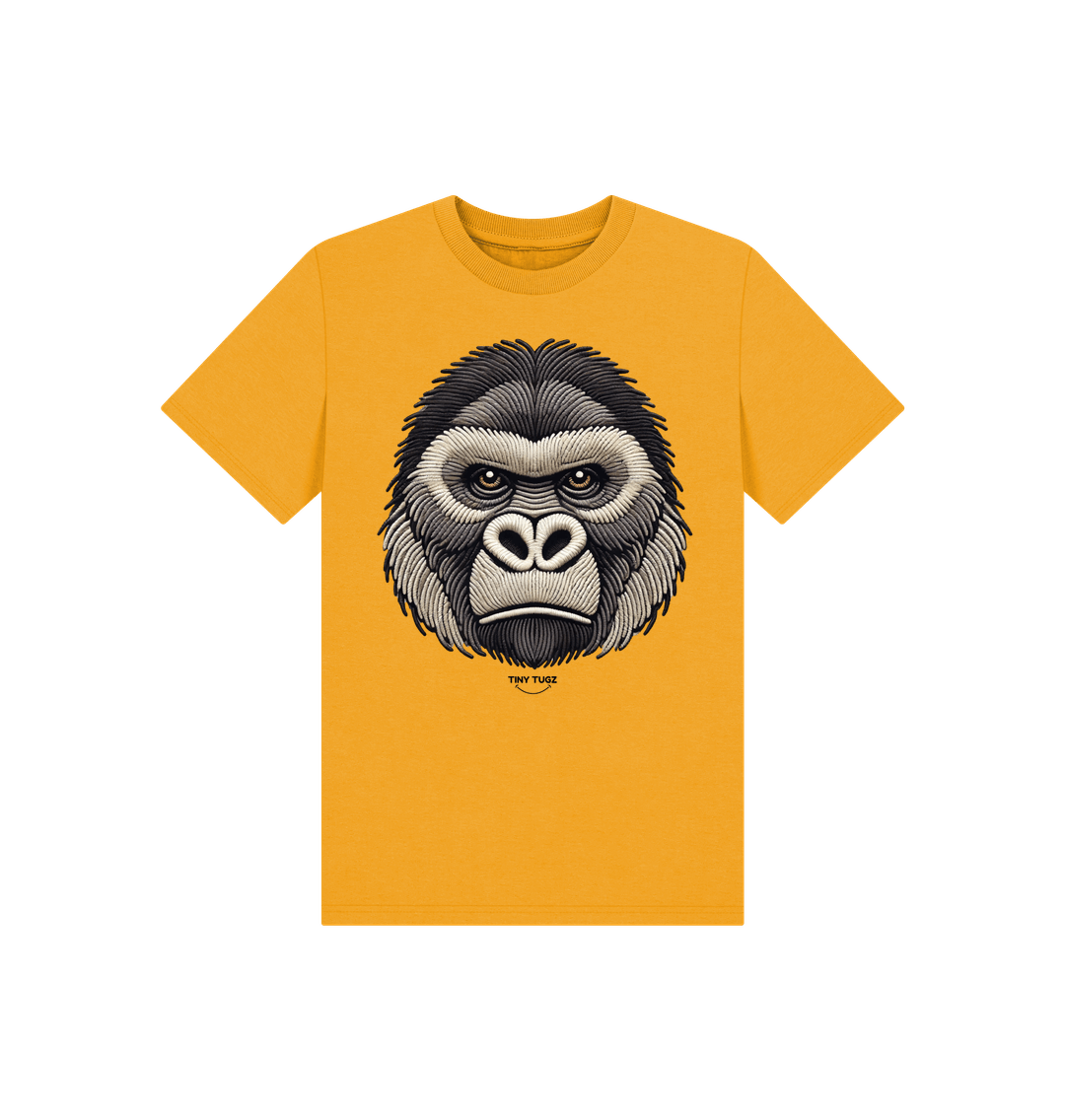 Mustard Printed Kids T-Shirt
