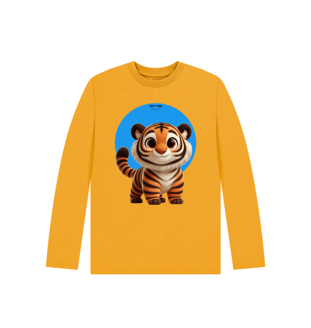 Mustard Printed Kids T-Shirt