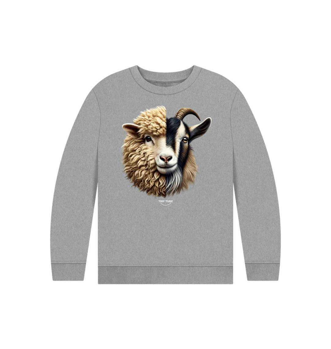 Athletic Grey Printed Kids Jumper