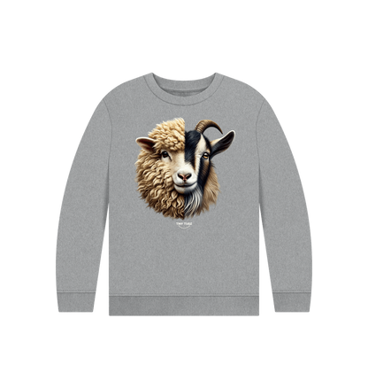 Athletic Grey Printed Kids Jumper