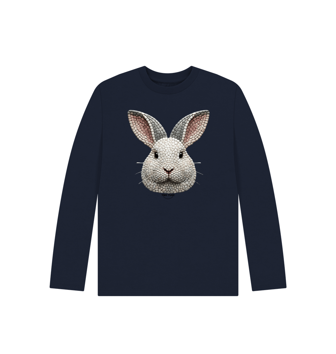 Navy Blue Printed Kids T-Shirt