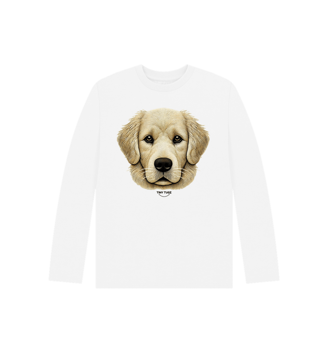 White Printed Kids T-Shirt