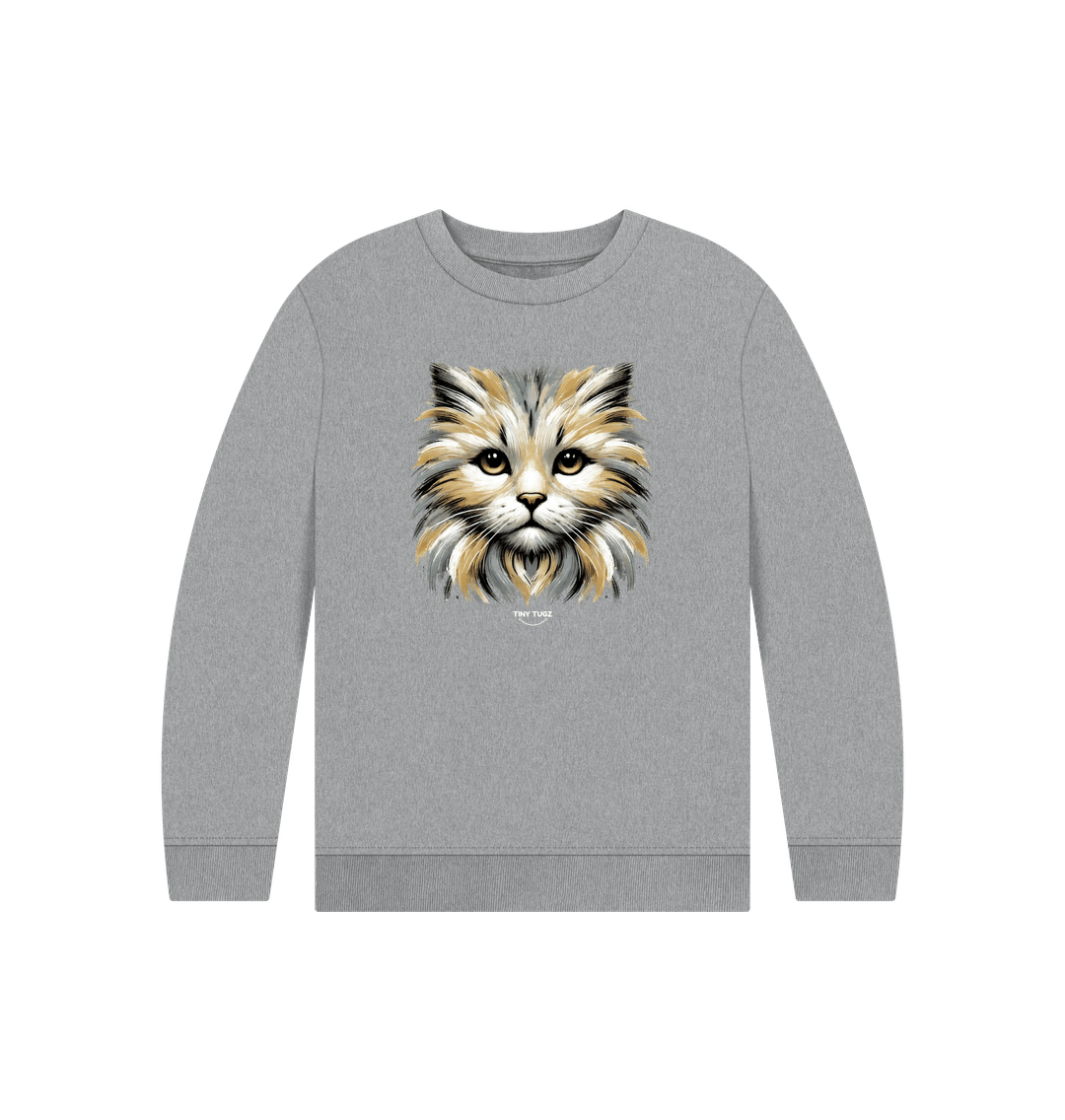 Athletic Grey Printed Kids Jumper