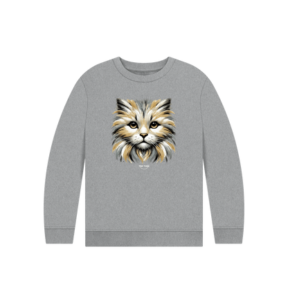 Athletic Grey Printed Kids Jumper