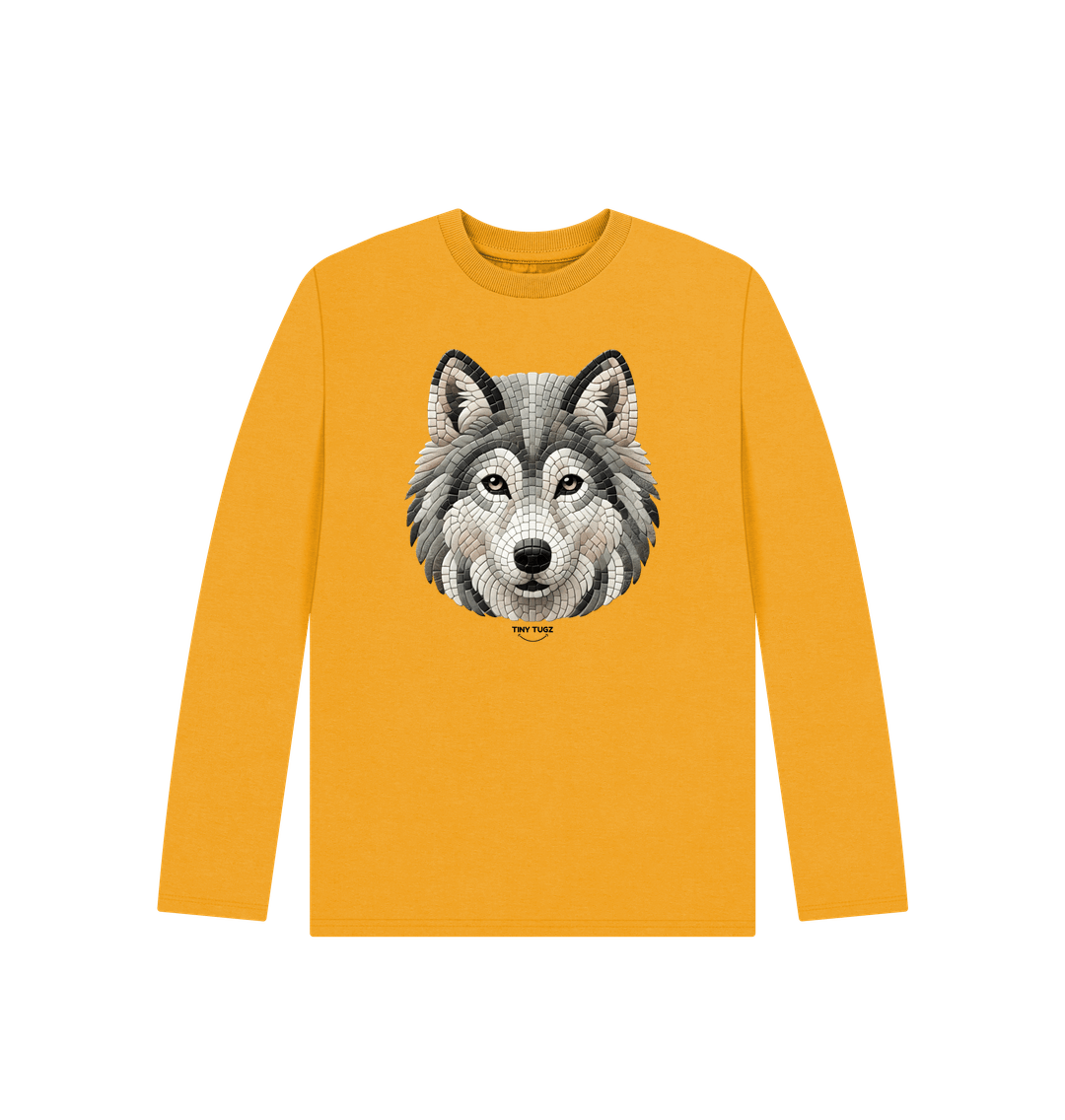 Mustard Printed Kids T-Shirt