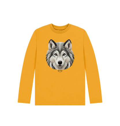 Mustard Printed Kids T-Shirt