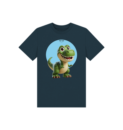 Denim Blue Printed Kids T-Shirt
