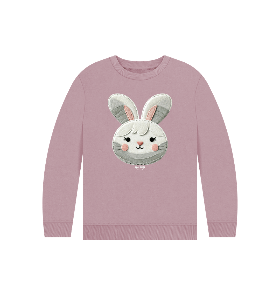 Mauve Printed Kids Jumper