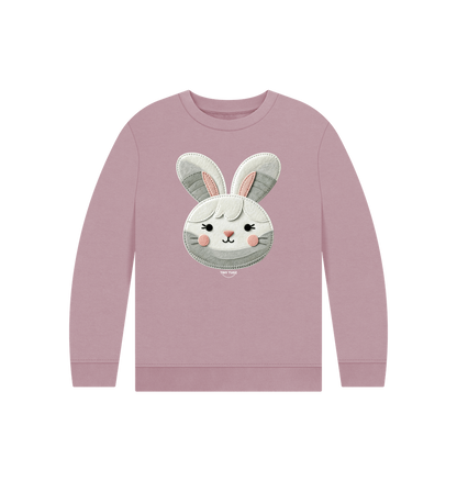 Mauve Printed Kids Jumper