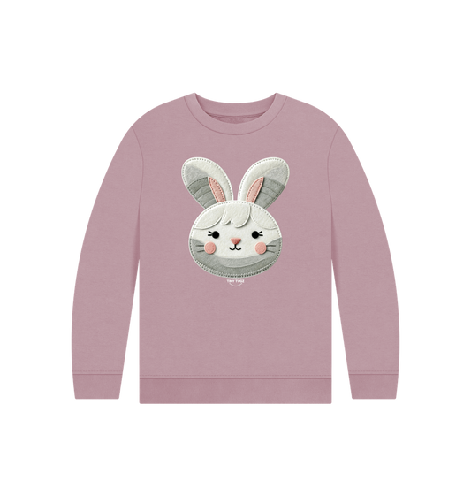 Mauve Printed Kids Jumper